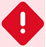 Red exclamation mark indicates problems with export
