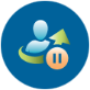 Delayed Job or Assignment Transfer icon (Version 2)